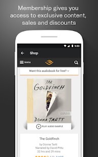 Audiobooks from Audible Screenshot