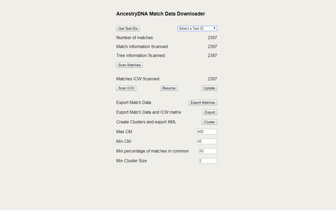 Ancestry Match Downloader Preview image 0