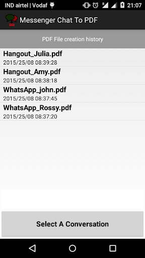 Messenger Chat To PDF