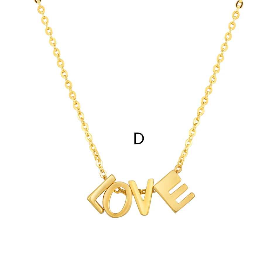 Collier DIY en argent sterling S925 avec 26 lettres anglaises, pendentif cœur brillant, style simple et élégant pour un look personnalisé.