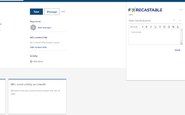 Forecastable, Inc Beta chrome extension