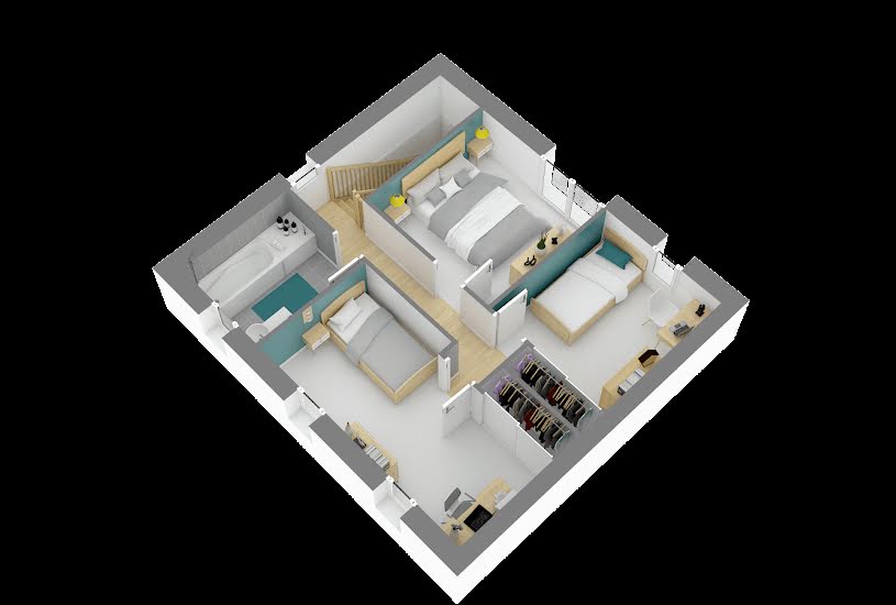  Vente Terrain + Maison - Terrain : 440m² - Maison : 86m² à Dreux (28100) 