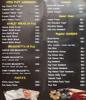 Akkad Bakkad Bombay Boom menu 