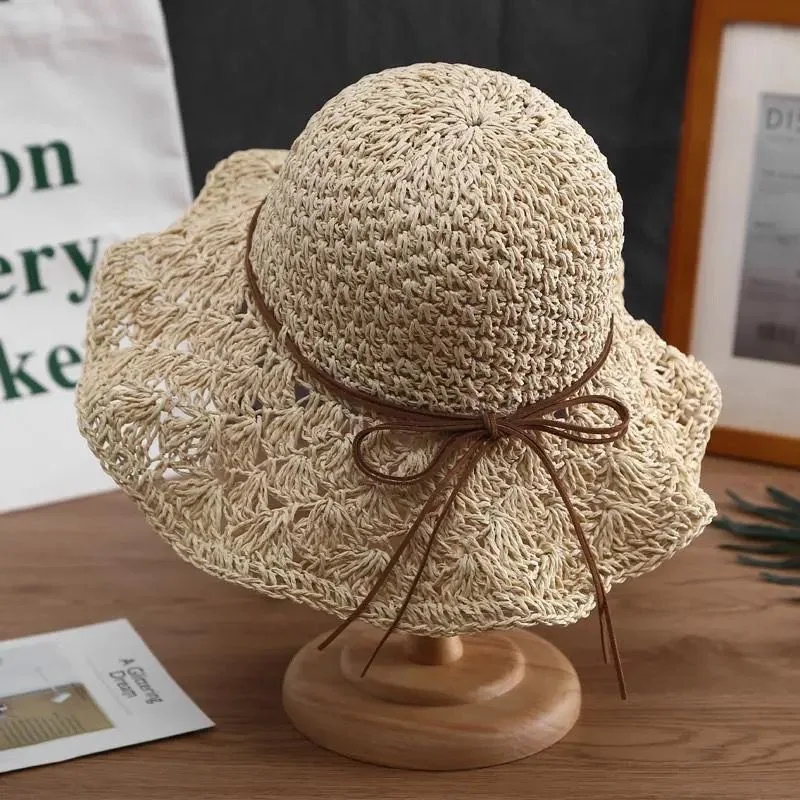 Title 5, Fashionable Handmade Crochet Straw Hat
