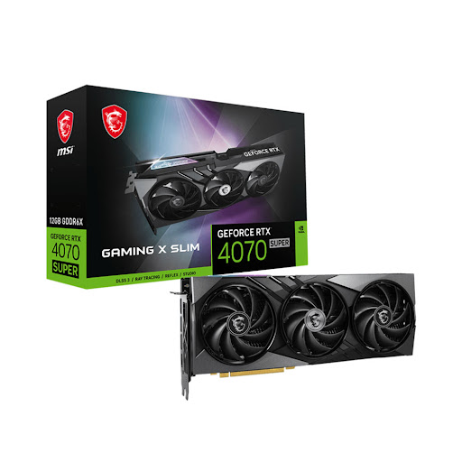 Card màn hình MSI RTX 4070 SUPER 12G GAMING X SLIM 12GB GDDR6X 