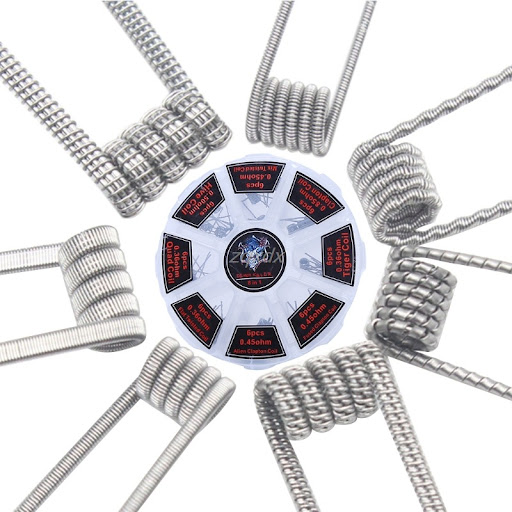 Title 5, 48pcs Pre Built Coils RTA RDA Flat Twisted Fuse...