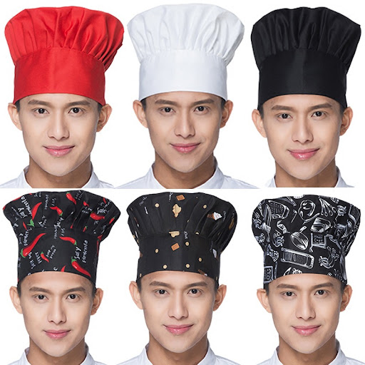 Title 12, Adjustable, Elastic Pleats Thickened Chefs Wor...