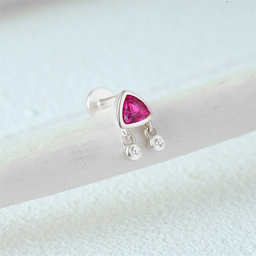 Title 31, S925 Sterling Silver Gemstone Fashion Stud Earr...