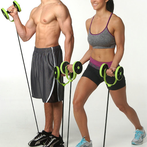 Title 3, Household plastic abdominal muscle wheel fitnes...