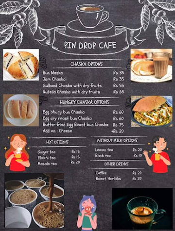 Pin Drop Cafe menu 