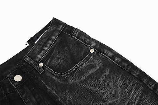 Title 12, Mens Loose Stitching Straight-leg Denim Trouse...
