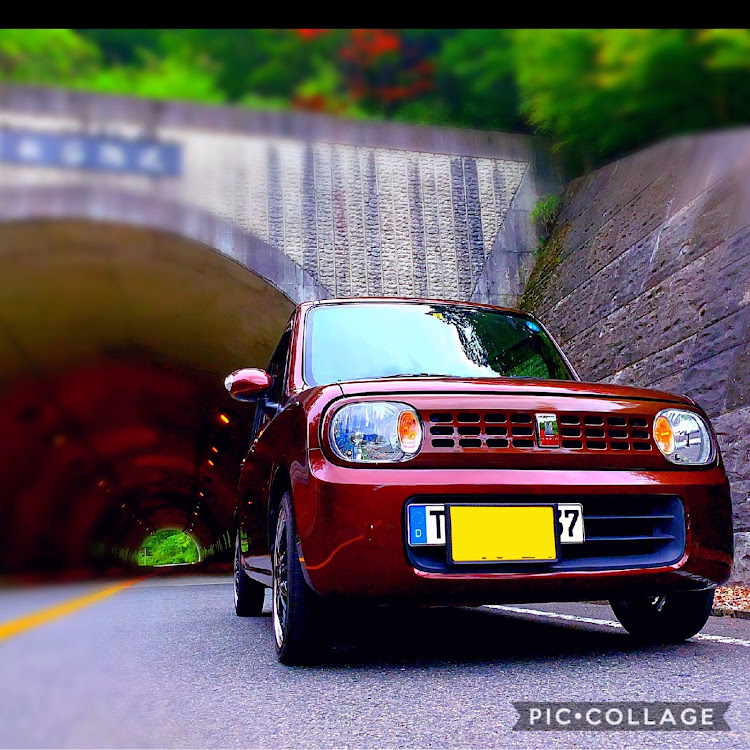 アルトラパンのラパン・トンネル・紫陽花と愛車・茶色ラパン・三度の飯より愛車好き！に関するカスタム事例の投稿画像1枚目