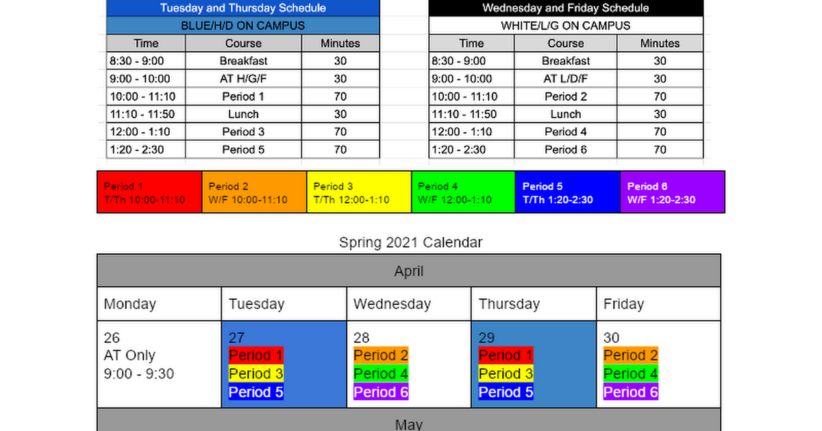 Copy of Spring 2021 Semester Calendar Hybrid v4 9 Combined AT