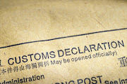 customs declaration - Stock image