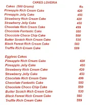 Cakes Loveria menu 1