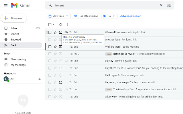 Email Tracking for Sales and Small Business chrome extension