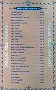 Pooja Restaurant & Bar menu 8