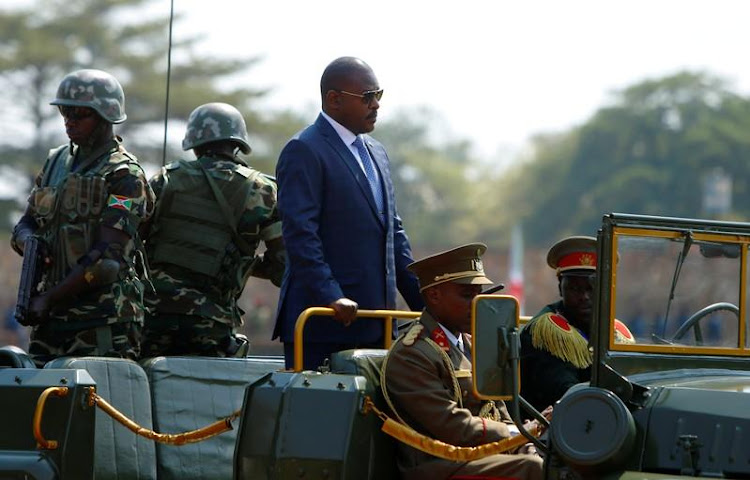 Burundi's President Pierre Nkurunziza arrives for the celebrations to mark Burundi's 55th anniversary of the independence at the Prince Louis Rwagasore stadium in Bujumbura, Burundi July 1, 2017. REUTERS/Evrard Ngendakumana/File Photo