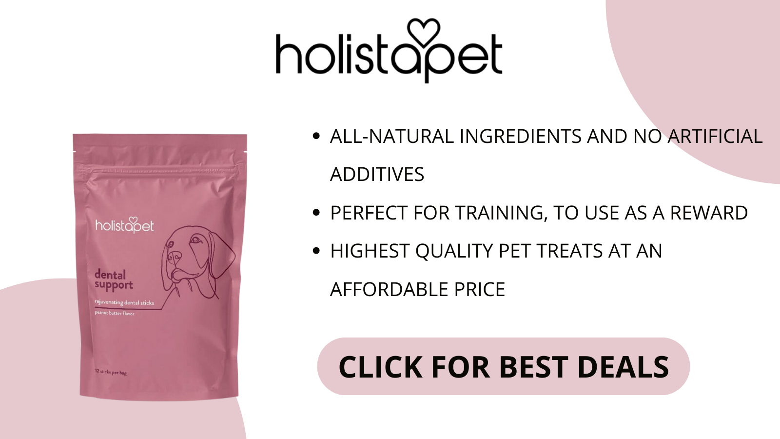 holistapet peanut butter dog treats the island now