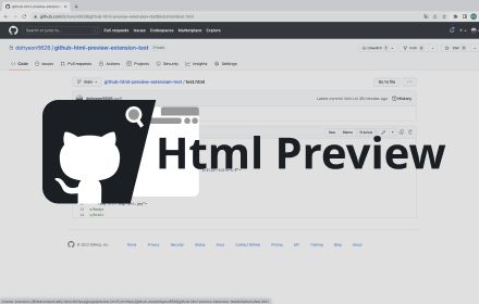 Github Html Preview small promo image