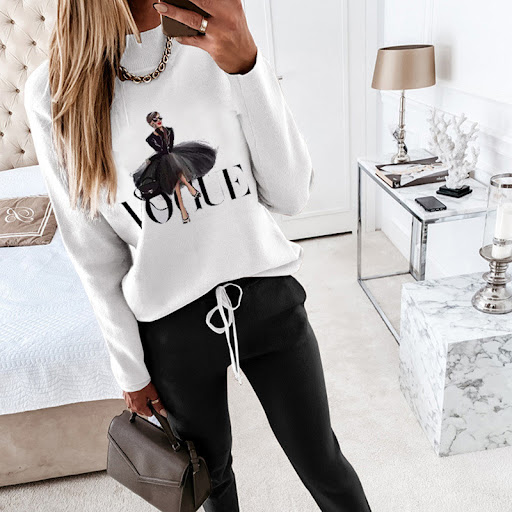 Title 5, Womens Fashion High Collar Long Sleeve Pocket ...