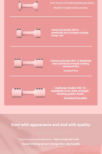 Title 8, Chinese Layer Pie Adjustable Small Dumbbell Wom...