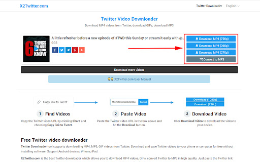 Twitter Downloader HD (X2Twitter)