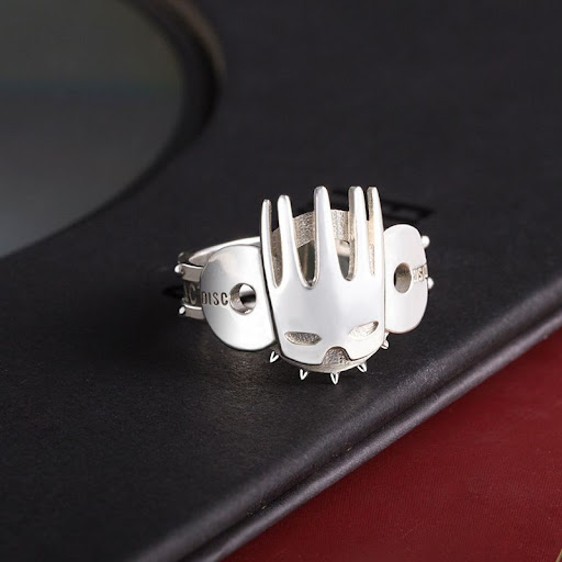 Title 2, Mens Fashion Personality 925 Silver Ring. Expr...