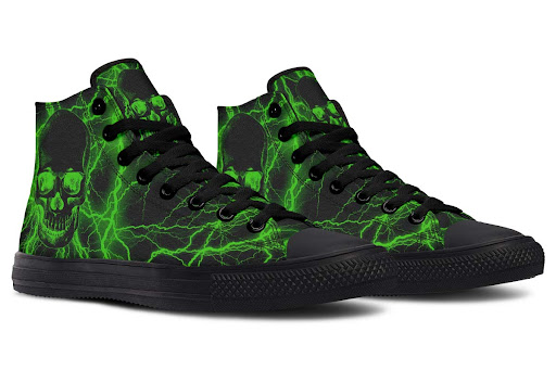 Title 7, Fashion Printed Couple High Top Canvas Shoes – ...