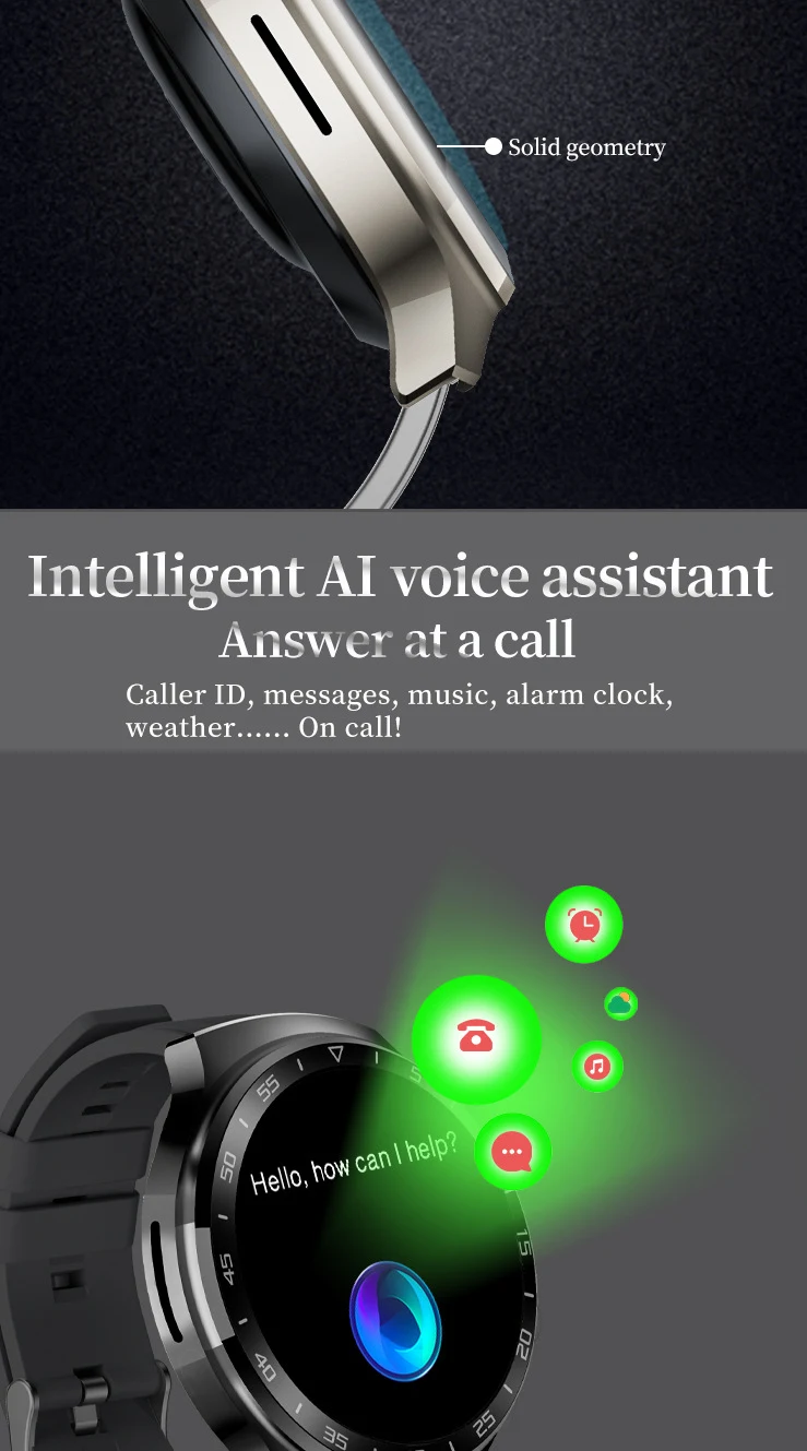 Title 10, Smartwatch X16 Pro met Bluetooth-belfunctie Mul...