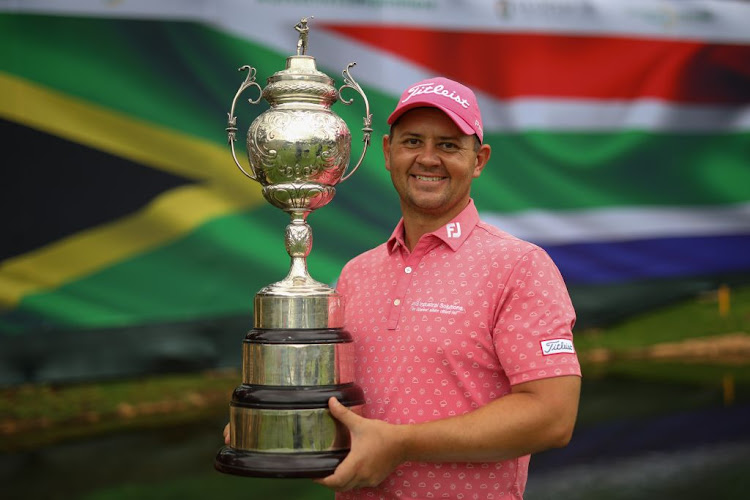 Daniel van Tonder during day 4 of the 2021 SA Open Championship at Gary Player Country Club in Sun City on December 5 2021.