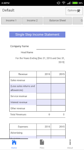 Financial Statements Mobile