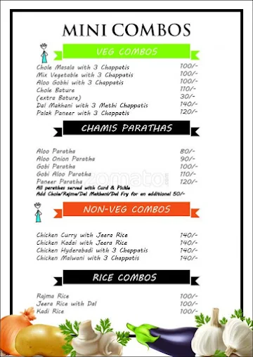 Chami's menu 