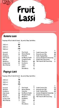 Falhari - A Fruitful Habit menu 1