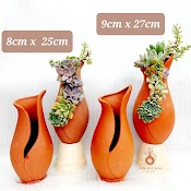 Chậu Đất Nung, Chậu Sen Đá - Bình Hoa 825, Miệng Chậu 8Cm, Chiều Cao 25Cm [Bestsellers]