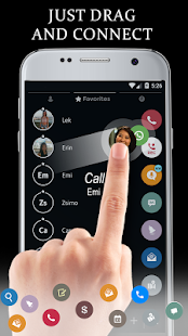 Black White Phone Dialer Theme - náhled