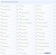 Hot & Spicy Grill Chicken menu 1