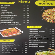 Ms Momos menu 1