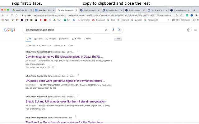 Copy Tabs for Chrome chrome extension