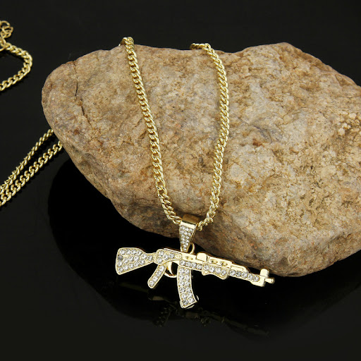 Title 6, European And American Punk Mens Hip Hop Neckla...