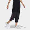 cny track pants black / scarlet