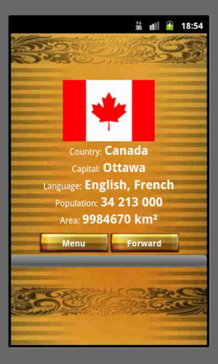 Screenshot Trivia Geography Quiz