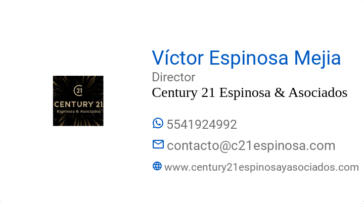 BusinessCard of Víctor  Espinosa Mejia