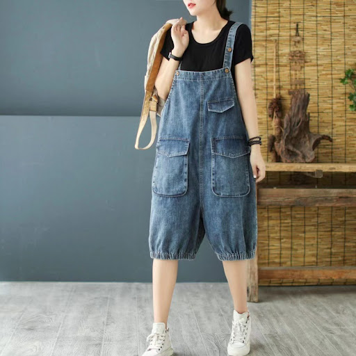 Title 4, Womens Real Shot Denim Cropped Overalls offer ...