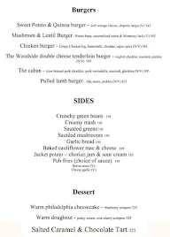 Woodside Inn menu 7