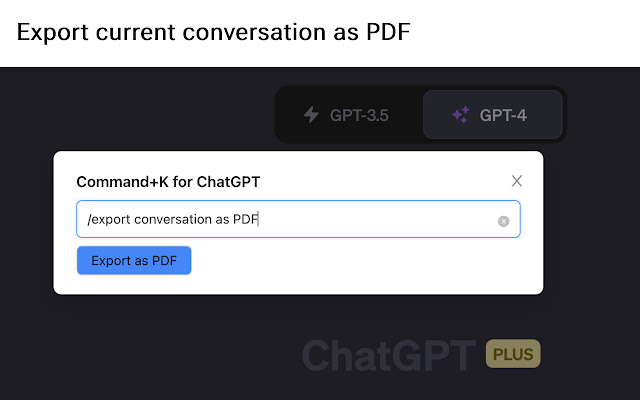 Command K for ChatGPT - add powerful commands