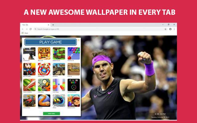 Rafael Nadal Wallpapers and New Tab