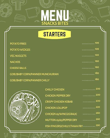 Snacks Bite menu 