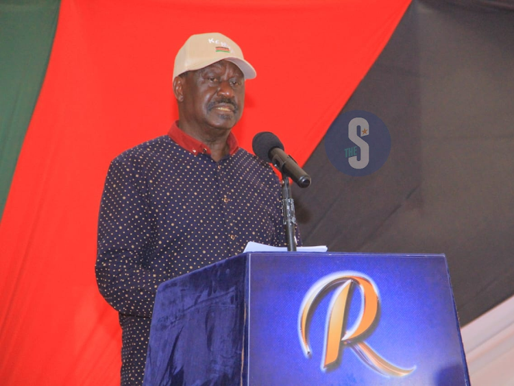 Azimio leader Raila Odinga.