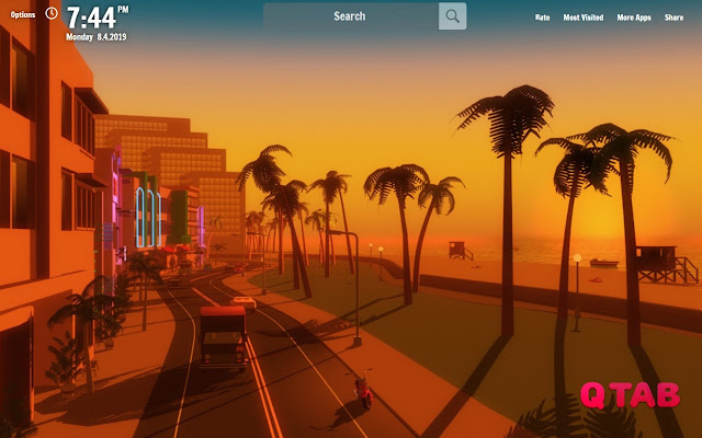 GTA Vice City New Tab Wallpapers